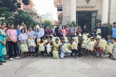 Our family celebrated Diwali at Lakshmi House with children from various social and educational organizations.